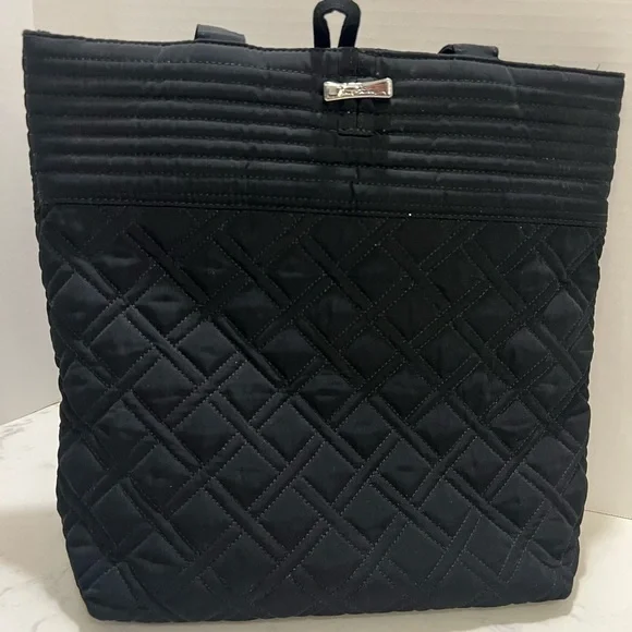 Vera Bradley Black Quilted Tote Bag - Picture 4 of 16